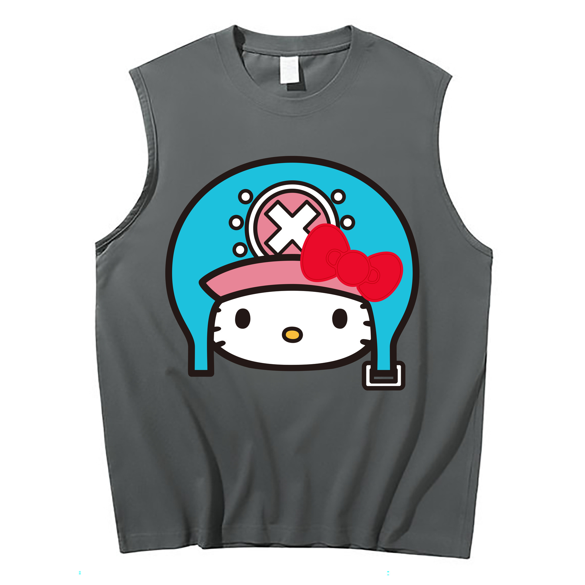 （画像用） Hello Kitty ハローキティ コットン100％タンクトップ（フロントプリント）